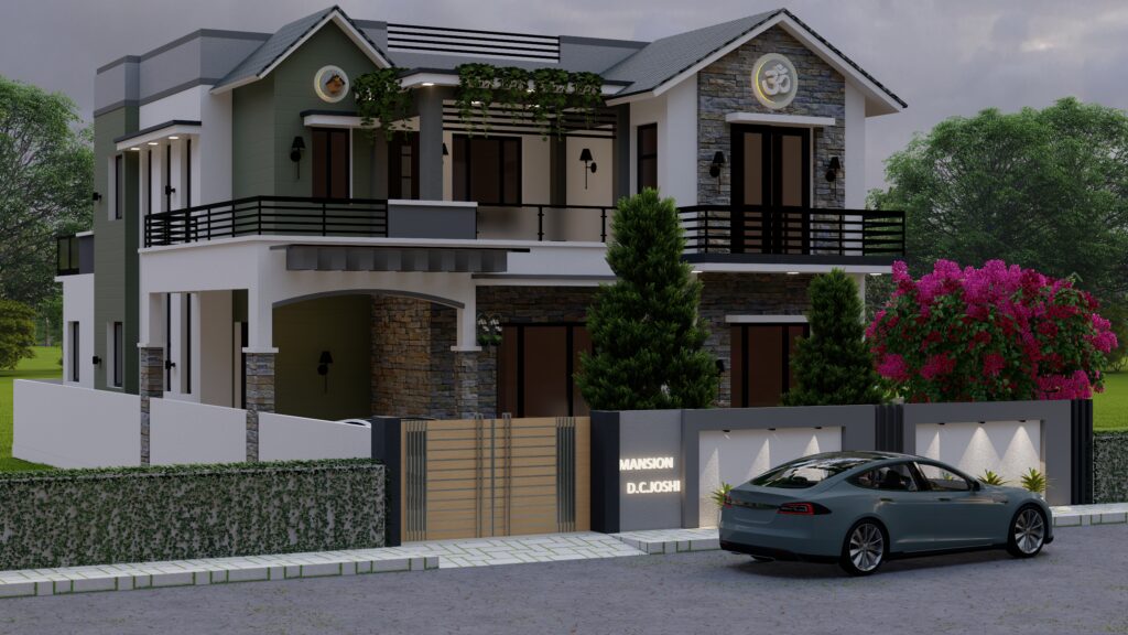 d.c. joshi elevation view colour option2